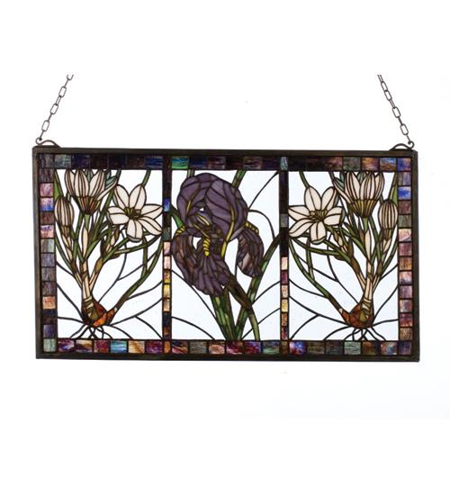 Framed Stained Glass Window Panels