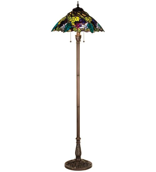 Floral Stained Glass Floor Lamps