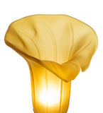 8"H Amber Tiffany Pond Lily Victorian Accent Lamp