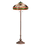 63"H Pinecone Tiffany Rustic Lodge Floor Lamp