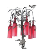 47"H Tuscan Vineyard Red 7 Lt Wine Bottle Table Lamp