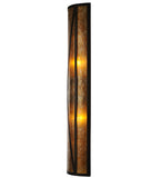 8"W Amber Mica Diamond Mission Wall Sconce