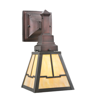 6.25"W Valley View Mission Outdoor Wall Sconce