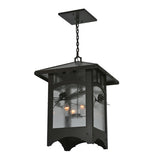 26"Sq Lone Pine Lantern Rustic Lodge Pendant