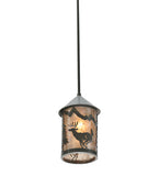 6"W Lone Deer Lantern Wildlife Mini Pendant