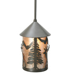 6"W Lone Elk Lantern Wildlife Mini Pendant
