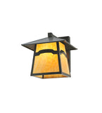 12"W Stillwater Mountain View Solid Mount Outdoor Wall Sconce