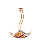 29"W Metro Fusion Oceano Fused Glass Contemporary Semi-Flush Mount