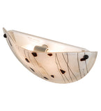 18"W Metro Fusion Ramoscelli Fused Glass Modern Wall Sconce