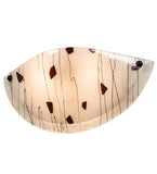 18"W Metro Fusion Ramoscelli Fused Glass Modern Wall Sconce