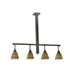 42"L Prairie Corn 4 Lt Island Pendant