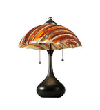 21"H Metro Fusion Marina Fused Glass Modern Table Lamp