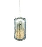 5"W Metro Fusion Branches Fused Glass Modern Mini Pendant