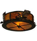 18"W Leaping Bass Flush Mount