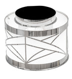 9"W Revival Deco Cilindro Contemporary Flush Mount