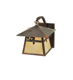 8"W Stillwater Cross W/ Branch Curved Arm Outdoor Sconce