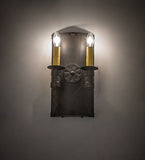 7"W Warwick 2 Lt Wall Sconce