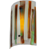 9"W Metro Fusion Marina Dimmable LED Fused Glass Wall Sconce
