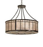 24"W Glendale Mission Rustic Lodge Inverted Pendant