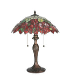 22"H Poinsettia Table Lamp