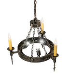 27"W Warwick 6 Lt Chandelier