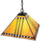 13"Sq Prairie Corn Pendant