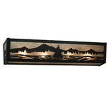 30"W Sailboat Mountain View Nautical Vanity Light