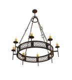 48"W Toscano 8 Lt Victorian Lodge Chandelier