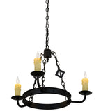 24"W Elvita 3 Lt Gothic Chandelier