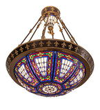 28"W Fleur-de-lis Semi-Flushmount