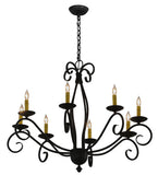 36"W Sienna 8 Lt Contemporary Chandelier