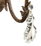 18"W French Elegance 3 Lt W/Crystals Victorian Chandelier