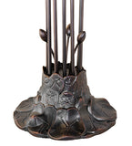 24"H Lavender Tiffany Pond Lily 12 Lt Table Lamp