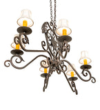 48"L Christabel 6 Lt Oblong Chandelier