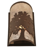 7.75"W Oak Tree Rustic Wall Sconce