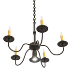 22"W Eden 6 Lt Chandelier