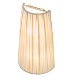 9"W Channell Tapered & Pleated Modern Fabric Wall Sconce