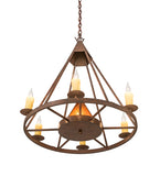 30"W Desert Arrow Southwest Chandelier
