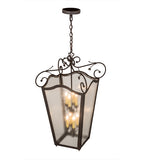 20"Sq Tessa Victorian Rustic Lodge Pendant