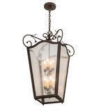 20"Sq Tessa Victorian Rustic Lodge Pendant