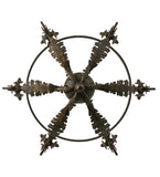 26"W Antonia 6 Lt Victorian Chandelier