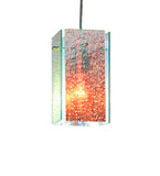 5" Sq Metro Fusion Fire and Ice Granite Quadrato Mini Pendant