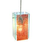 5" Sq Metro Fusion Fire and Ice Granite Quadrato Mini Pendant
