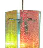 5" Sq Metro Fusion Fire and Ice Granite Quadrato Mini Pendant