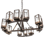 36"W Parker Henry 12 Lt Chandelier