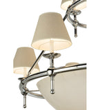 60"W Messina 2 Tier Contemporary Chandelier