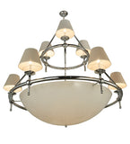 60"W Messina 2 Tier Contemporary Chandelier