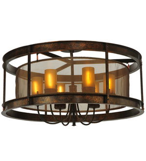 36"W Cordoba 6 Lt Semi-Flushmount