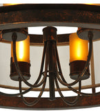 36"W Cordoba 6 Lt Semi-Flushmount