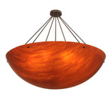 48"W Rio Mica Acrylic Contemporary Semi-Flushmount
